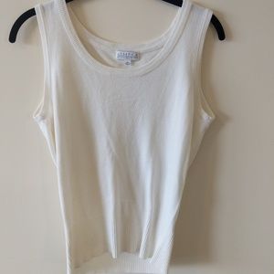 Josesh A Ivory Sweater Tank Top